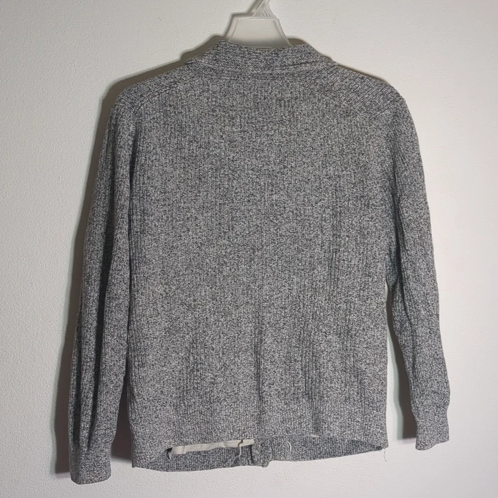 Abercrombie & Fitch Men's‎ Cardigan Sweater Shawl Collar Rogers Cosby Grey Small